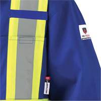 7706 FR-Tech&reg; Flame-Resistant Coverall with Leg Zippers, Size 36, Royal Blue, 9.7 cal/cm² Groupe Generik