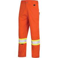 7763 Pantalon de s&eacute;curit&eacute; haute visibilit&eacute; r&eacute;sistant aux arcs &eacute;lectriques FR-Tech 88/12, 30, x 30, Orange haute visibilit&eacute;, 9,7 cal/cm² Groupe Generik