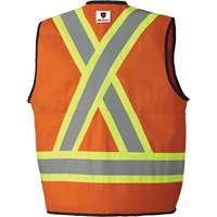 7732 FR-Tech&reg; Flame-Resistant Arc Surveyor's Vest, Small, High Visibility Orange, 9.7 cal/cm² Groupe Generik