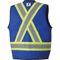 7733 FR-Tech&reg; Flame-Resistant Arc Surveyor's Vest, Small, Royal Blue, 9.7 cal/cm² Groupe Generik