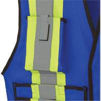 7733 FR-Tech&reg; Flame-Resistant Arc Surveyor's Vest, Small, Royal Blue, 9.7 cal/cm² Groupe Generik