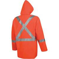 576J High-Visibility FR Rain Jacket, Small, High Visibility Orange Groupe Generik