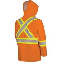 5880 FR/Arc-Rated Waterproof Rain Jacket, X-Small, High Visibility Orange, 10 cal/cm² Groupe Generik
