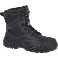 1050 Black Composite Safety Work Boots, Leather, Size 14, Impermeable Groupe Generik