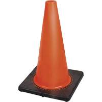 181P Premium Flexible Safety Cone, 18", Orange Groupe Generik