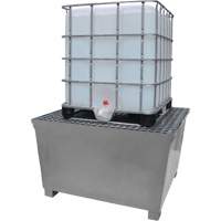 Steel Ultra-IBC Spill Pallet&reg;, 370 US gal. Spill Capacity, 57.6" x 34.7" x 56.9" Groupe Generik