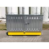 Steel Ultra-Twin IBC Hard Top, 123.4" L x 73.4" W x 66.4" H, 12250 lbs. Load Capacity Groupe Generik