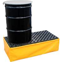 Ultra-Spill Pallet flexible, 2 barils, Capacit&eacute; de d&eacute;versement 66 gal. US, 48" x 24" x 14" Groupe Generik