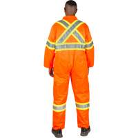 Combinaison de s&eacute;curit&eacute; non doubl&eacute;e, Petit, Orange haute visibilit&eacute; Groupe Generik
