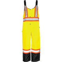 Salopette de s&eacute;curit&eacute; dhiver TO1, Polyester, Petit, Noir/Jaune lime haute visibilit&eacute; Groupe Generik