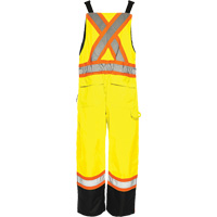 Salopette de s&eacute;curit&eacute; dhiver TO1, Polyester, Petit, Noir/Jaune lime haute visibilit&eacute; Groupe Generik