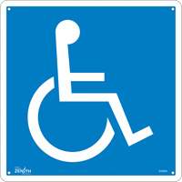 Enseigne de s&eacute;curit&eacute; conforme &agrave; la CSA - Handicap, 12" x 12", Aluminium, Pictogramme Groupe Generik