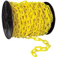 Heavy-Duty Plastic Safety Chain, Green, 2" Link, 120' Length Groupe Generik