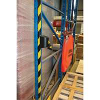 Barri&egrave;re murale magn&eacute;tique avec bande magn&eacute;tique, Plastique, Fixation magn&eacute;tique, 15', Ruban Noir et jaune Groupe Generik