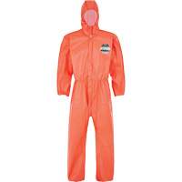 Combinaison MicroMax NS avec capuchon, poignets, taille et chevilles &eacute;lastiques, Petit, Orange, Microporeux Groupe Generik
