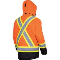 5407 Waterproof Insulated Heated Safety Jacket, Men's, Small, High-Visibility Orange Groupe Generik