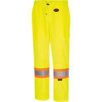 5999PW Women's  Traffic Safety Pants, Polyester, X-Small, High Visibility Lime-Yellow Groupe Generik
