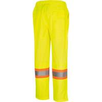 5999PW Women's  Traffic Safety Pants, Polyester, X-Small, High Visibility Lime-Yellow Groupe Generik