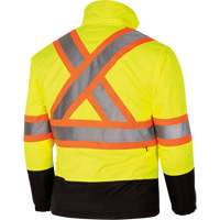 5771 Waterproof Reversible Safety Jacket, Polyester/Polyurethane, High Visibility Lime-Yellow, Small Groupe Generik