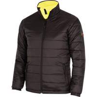 5771 Waterproof Reversible Safety Jacket, Polyester/Polyurethane, High Visibility Lime-Yellow, Small Groupe Generik