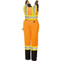 5040BBW Combinaison de s&eacute;curit&eacute; imperm&eacute;able haute visibilit&eacute; pour femmes, Polyester, T-petit, Noir/Orange haute visibilit&eacute; Groupe Generik