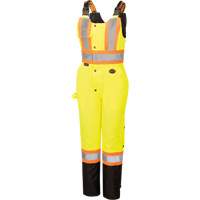 5041BBW Combinaison de s&eacute;curit&eacute; imperm&eacute;able haute visibilit&eacute; pour femmes, Polyester, T-petit, Noir/Jaune lime haute visibilit&eacute; Groupe Generik