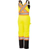 5041BBW Combinaison de s&eacute;curit&eacute; imperm&eacute;able haute visibilit&eacute; pour femmes, Polyester, T-petit, Noir/Jaune lime haute visibilit&eacute; Groupe Generik