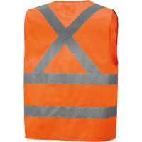 6885 High-Visibility Tricot Safety Vest, High Visibility Orange, Small, Polyester Groupe Generik