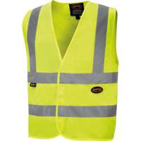 6886 High-Visibility Tricot Safety Vest, High Visibility Lime-Yellow, Small, Polyester Groupe Generik
