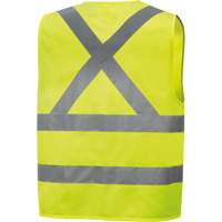 6886 High-Visibility Tricot Safety Vest, High Visibility Lime-Yellow, Small, Polyester Groupe Generik