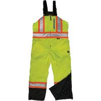 Salopette de s&eacute;curit&eacute; isolante en tissu ind&eacute;chirable, Polyester, T-petit, Jaune lime haute visibilit&eacute; Groupe Generik