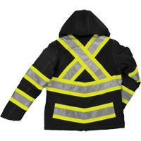 Womens Insulated Flex Safety Jacket, Polyester, Black, X-Small Groupe Generik