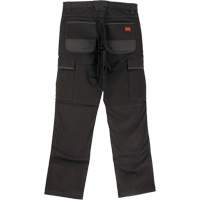 WP100 Work Pants, Cotton/Spandex, Black, Size 0, 30 Inseam Groupe Generik