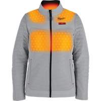 M12 Heated Axis Jacket with Battery, Women's, Small, Grey Groupe Generik