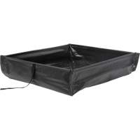 Berme de confinement des d&eacute;versements repliable &agrave; rouler, Capacit&eacute; 60 gal. US, 4' la x 4' lo x 6" h Groupe Generik