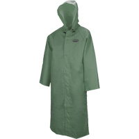 851 Hurricane Long Coat with Detachable Hood, Small, Green Groupe Generik