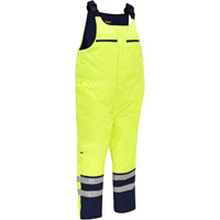 Salopette pour le froid extr&ecirc;me Bisley, Polyester, Petit, Jaune lime haute visibilit&eacute; Groupe Generik