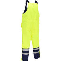 Salopette pour le froid extr&ecirc;me Bisley, Polyester, Petit, Jaune lime haute visibilit&eacute; Groupe Generik