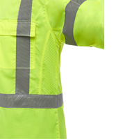 Bisley&reg; X-Back Long Sleeve Work Shirt with X-Airflow, Poly-Cotton, Small, High Visibility Lime-Yellow Groupe Generik