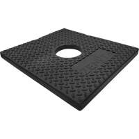 Rubber Delineator Post Base, 10 lbs. Groupe Generik