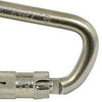 CP-03015-1 Zinc Plated Carabiner with 1" Gate Opening, Steel Groupe Generik