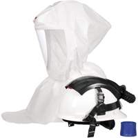 Cagoule pour peintre Versaflo s&eacute;rie S S-767 avec voile interne et casque, Standard, Casque rigide, Bavette Simple Groupe Generik