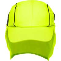 Chapeaux de refroidissement avec voiles pour le cou, Lime haute visibilit&eacute; Groupe Generik