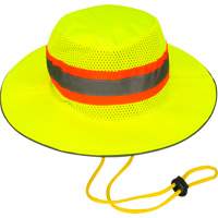 Chapeau de p&ecirc;cheur &agrave; refroidissement par &eacute;vaporation, Lime haute visibilit&eacute; Groupe Generik