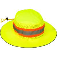 Chapeau de p&ecirc;cheur &agrave; refroidissement par &eacute;vaporation, Lime haute visibilit&eacute; Groupe Generik
