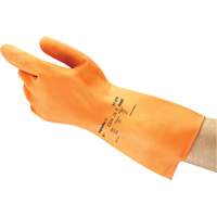 Gants ALPHATEC 87-320, Taille 7, 11,8" lo, Latex de caoutchouc, Doublure en Ouat&eacute;e, 18 mils Groupe Generik