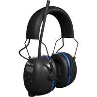 &eacute;couteurs Bluetooth AM/FM Air Defender noir & bleu, Style Bandeau, 25 dB Groupe Generik