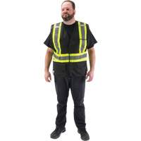 Veste d'arpenteur conforme aux normes de la CSA, Noir, Moyen, Polyester Groupe Generik