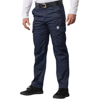 Pantalon cargo Big Flex, Poly-coton/Spandex, Bleu marin, Taille 46, Entrejambe 30 Groupe Generik