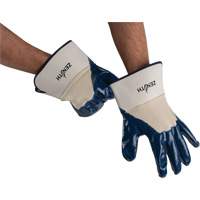 Gants &agrave; poignet de s&eacute;curit&eacute; de poids lourd, 11/2T-Grand, R&ecirc;vetement Nitrile, Enveloppe en Coton Groupe Generik
